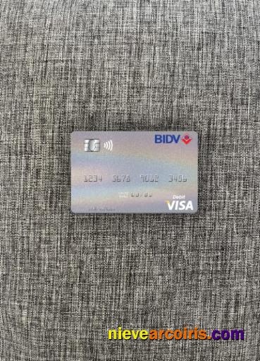 Vietnam BIDV visa debit card photolook